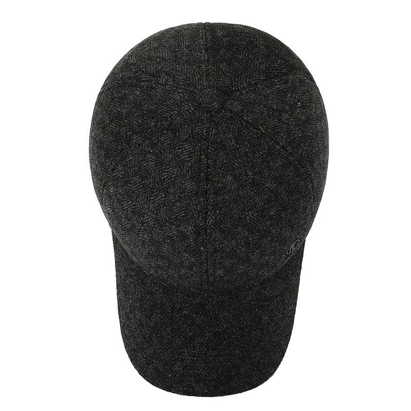 Baseball Lattice Pattern Cap Ear Protecting Peaked Caps Fashion Gift Headwear