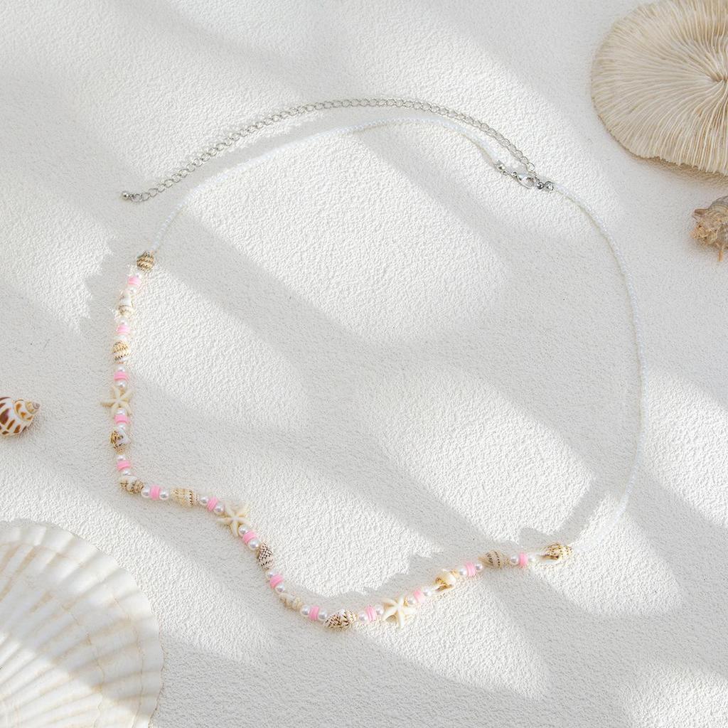 Beach Bikini Pearl Conch Waist Chain Bohemian Geometric Vacation Beach Sexy Acrylic Rice Beads Belly Body Chain Summer Jewelry