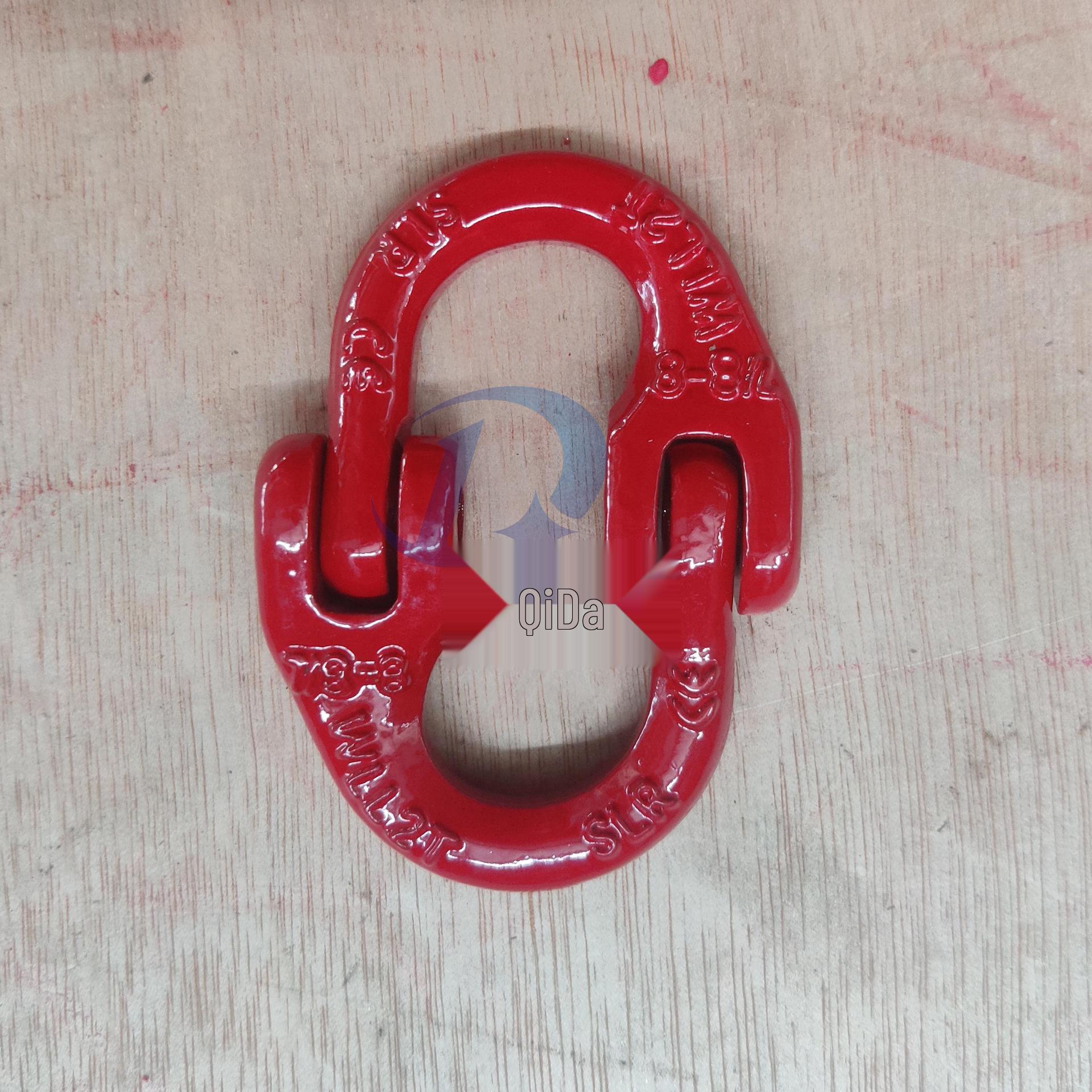 Shenli Double Ring Alloy Steel Chain Connector with Butterfly Buckle - 4x Tensile Strength 1.12T