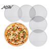 Easy Clean Grill Tray Aluminum Alloy Pizza Screen, Non Stick Mesh Baking Pan, Screen for Oven Round Crisper Home Kitchen Restaurant Griddle Tool