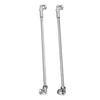 2PCS RC Crawler Driveshafts Stainless Steel Cutting Length Universal RC Joint Drive Shafts for 1 10 LCG Silver