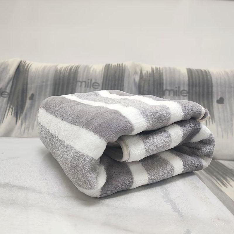 

1pc Thickened Absorbent Bath Towel Soft Touch Cotton Face Towels Good Water Imbibition 35x75cm