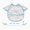 0-3 Year Waterproof Toddler Baby Bibs  Cute Cartoon Infant Baby Feeding Clothes Portable Outdoor Newborn Baby Short Sleeve Apron