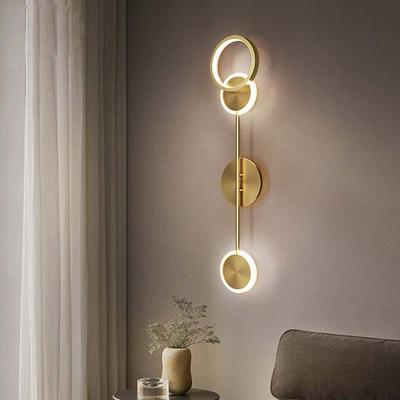 Scandinavian Creative Wall Lamp  Simple Living Room Corridor Aisle Entrance Background Wall Lamp Bedroom Room Bedside Lamps