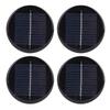 4 Pcs Durable 6V Solar Cell Panel 80MM Portable Polycrystalline Silicon Solar Solar Panel Portable Applications