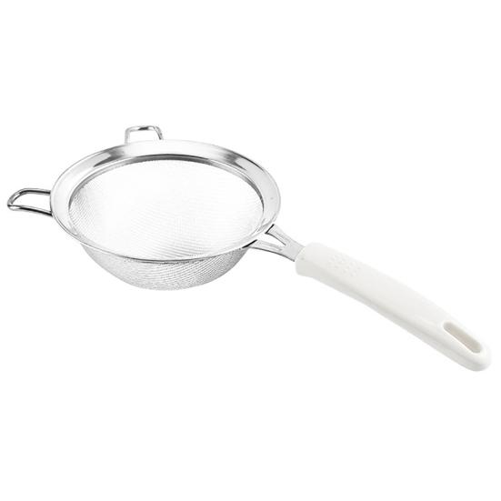 Kitchen Stainless Steel Handheld Screen Mesh Flour Sieve Oil Strainer Colander