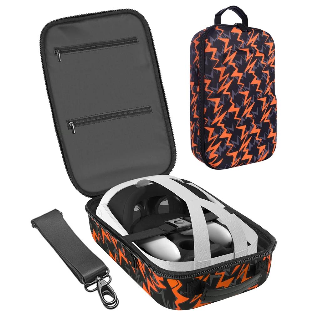 For Meta Quest 3 EVA Storage Bag Portable Box Travel Protective Carrying Case With Shoulder Strap for Meta Quest3 VR Accessories
