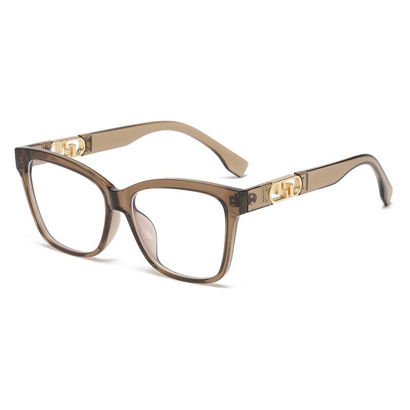 66022 Fashion Anti-Blue Versatile Men'S And Women'S Glasses 2024 New Internet Celebrity Retro Trend Simple Flat Mirror