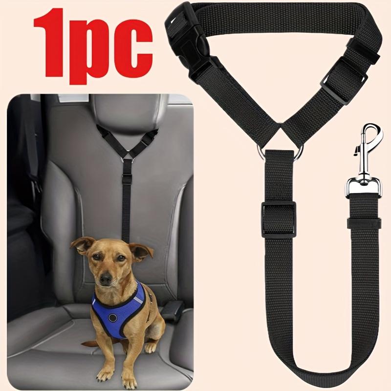 1pc Adjustable Dog Car Seat Belt Safety Harness with Cloud Pattern-Durable Pet Restraint Strap for Travel,Hand Wash Only