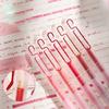 5Pcs Retractable Red Inks Pen for Educators Comfortable Grip 0.5mm Fine Point Red Gel Pen for Note Taking Journaling