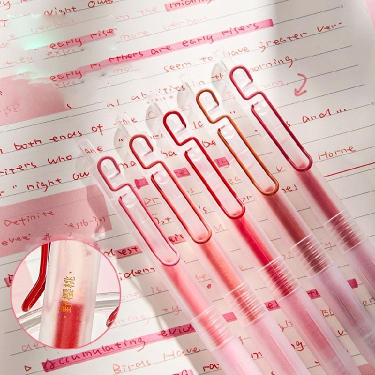 5Pcs Retractable Red Inks Pen for Educators Comfortable Grip 0.5mm Fine Point Red Gel Pen for Note Taking Journaling