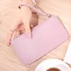 Simple Soft Pu Leather Long Wallets Large Capacity Solid Color Card Holder Coin Purse Women Girls