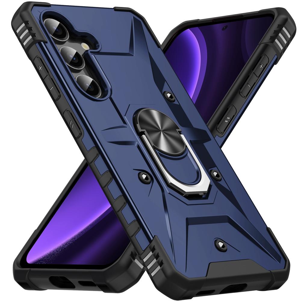 Für Samsung Galaxy A17 5G Hülle Objektivschutz Rüstung Handyhülle für Galaxy A17 A 17 GalaxyA17 Ringständer Stoßfest Funda