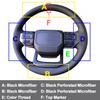 HuiER Hand Sewing Car Steering Wheel Cover Interior Accessories for Toyota Land Cruiser Prado 250 Series 2026 2026 2026