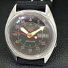 JAPAN VINTAGE SEIKO 5 AUTOMATIC 7009A MENS BLACK COLOR DIAL WATCH A702325-5 R124-a702325