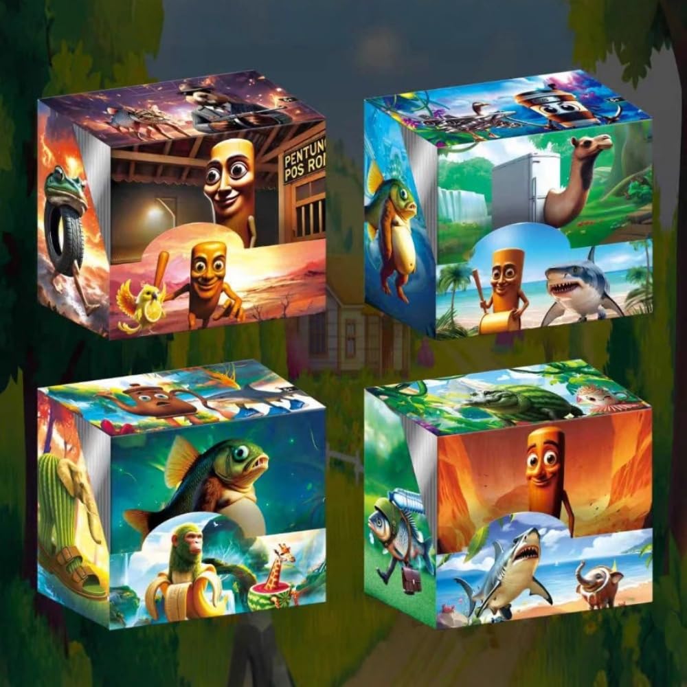 Italian Brain Lot Tuntun Tun Character LOMO Adults and 36 Packs X 8 Card Set Cards Cards, Saful, 288-Piece Rock-Paper-Scissors Cards, Trading, Kids,