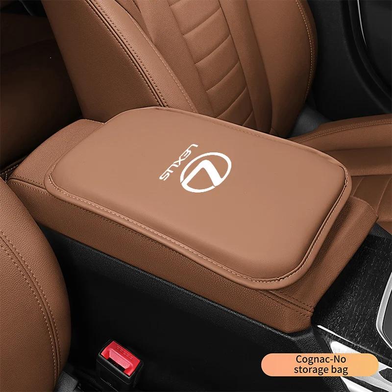 2026 Hot Interior Stickers For Lexus IS500 LS460 RC200 LM300 RX450 LX NX350h UX RZ450e Leather Car Armrest Box Center Console Ar