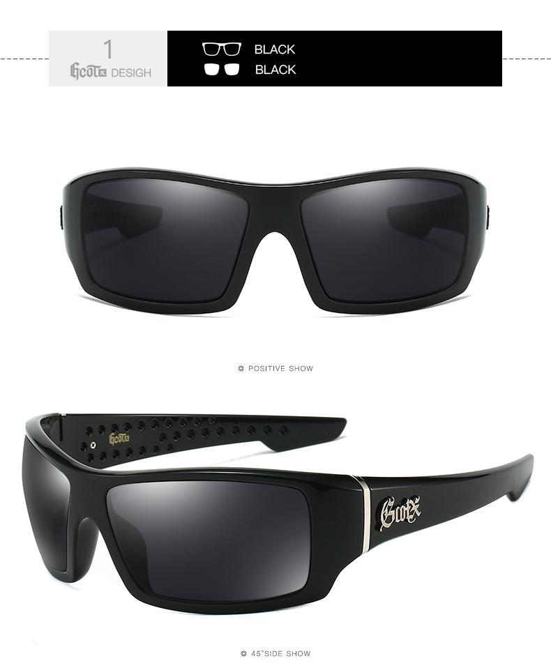 GCOTX Unisex Polarized Sunglasses Chicano Style Hip Hop West Coast Motorcycle Summer