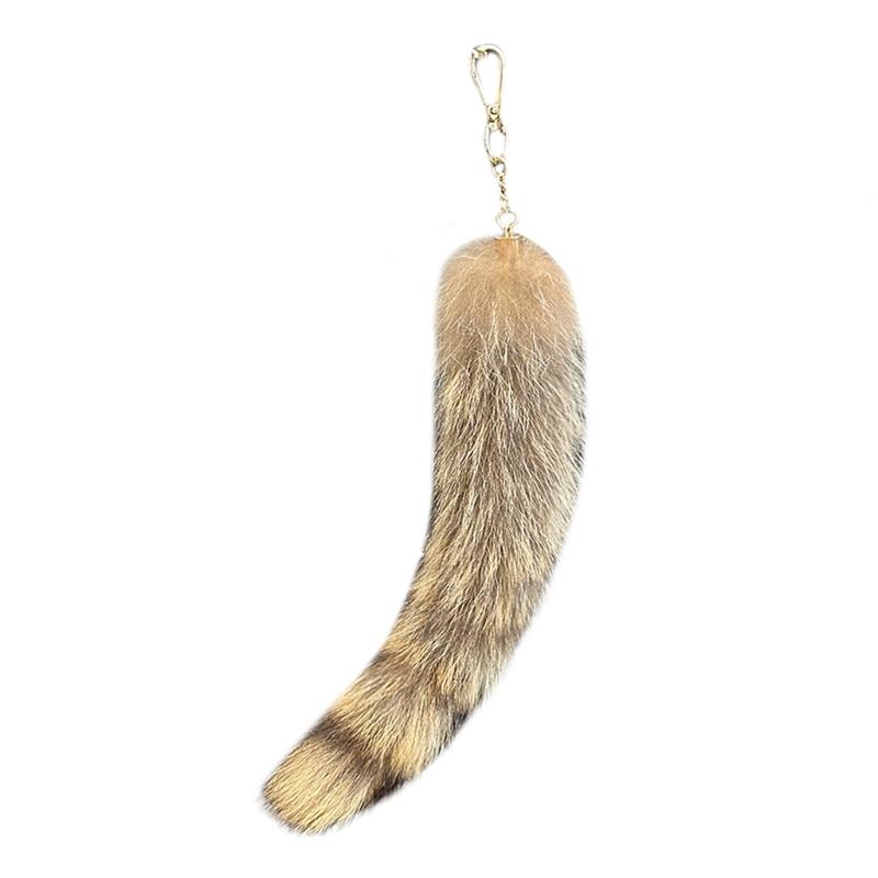 

Artificial Raccoon Tail Keychain Plush Tail Charm Key Holder Keyring Pendant Decorations Bag Charm for Bag Backpacks