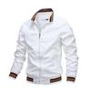 Men's Casual Sports Jacket, Stand-up Neck Zipper Jacket European and American Zipper Jacket