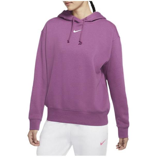 Nike Sportswear Collection Essentials Fleece Casual Hoodie Women Tops Purple DJ7669-507