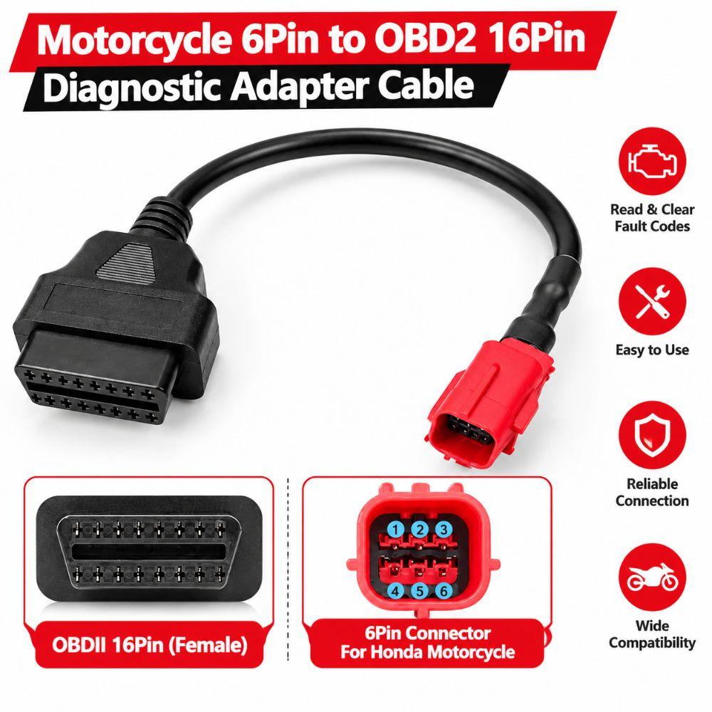 Diagnostic Tool Compatible OBD2 Connector Cable Motorcycle Diagnostic Cable For Yamaha