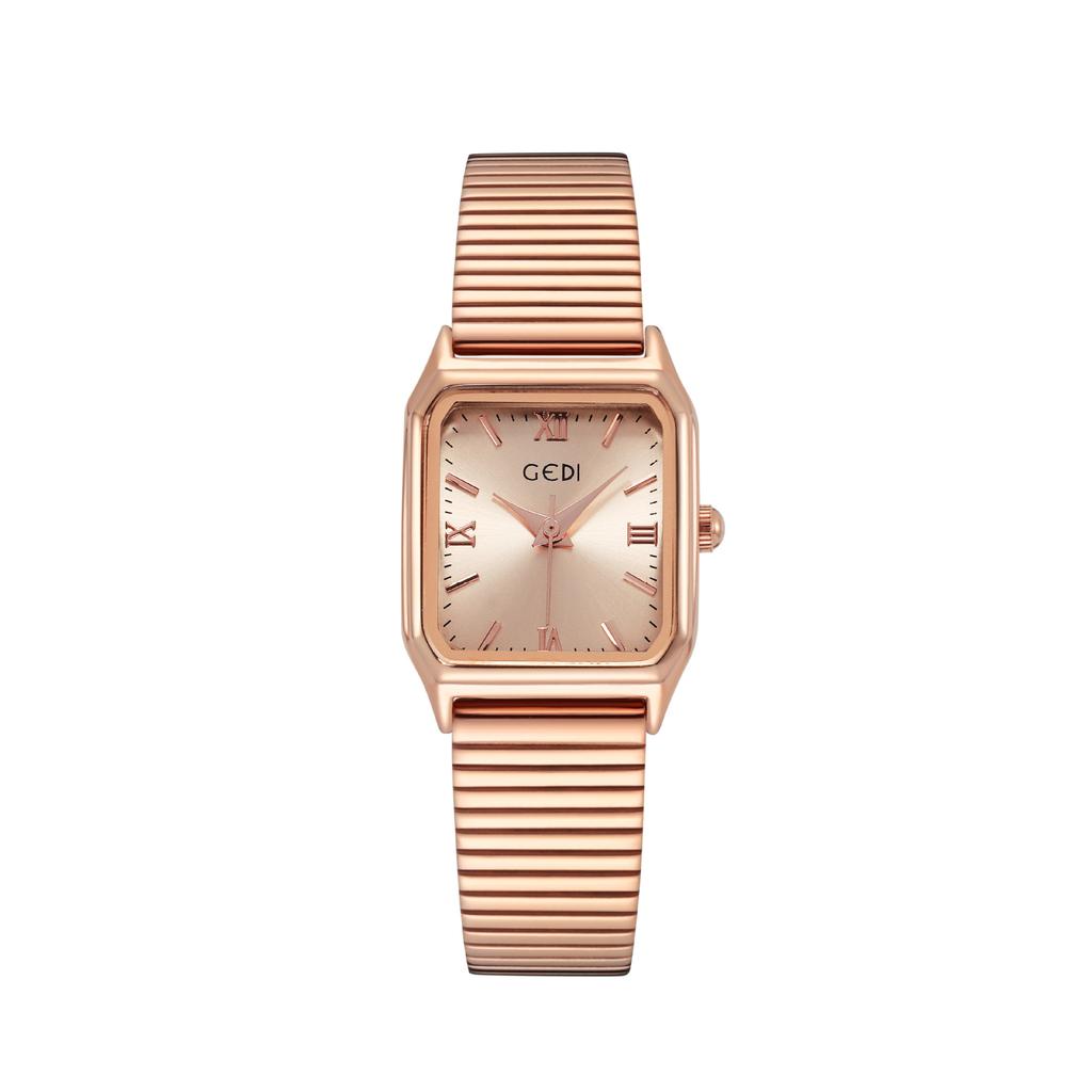Simple Small Square Plate Alloy Women'S Watch Retro Roman Scale Quartz Watch Women'S Waterproof Watch