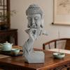Resin Buddhas Statue Meditations Sculpture For Living Room Or Office Desktop Shelf Decoration Collectible Ornament Gift