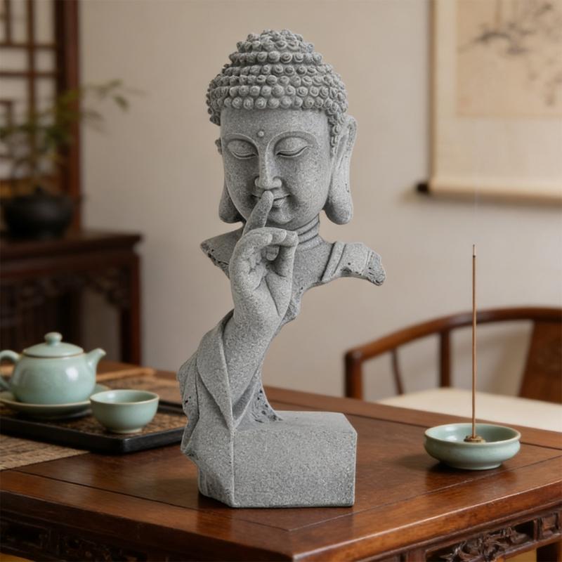 Resin Buddhas Statue Meditations Sculpture For Living Room Or Office Desktop Shelf Decoration Collectible Ornament Gift