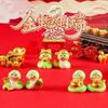 6pcs/set Mini Snake Figurin Chinese Micro Landscape New Year Lucky Snake Ornaments  Snake Year 2025