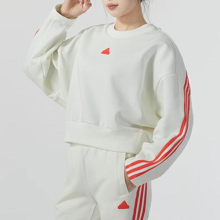 (WMNS) adidas Future Icons 3-Streifen Sweatshirt Asien-Größe 'Beige Orange' Damen IS3878