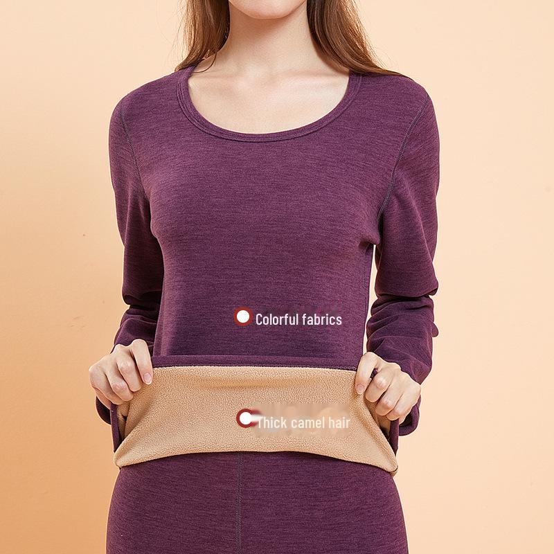 Men's Camel Hair Thermal Underwear for Cold Weather - Ideal for Middle-Aged and Elderly in Autumn