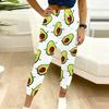 Women Plus Size Cartoon Printed Drawstring Waist Side Pockets Cuffed Ankle Jogger Pants