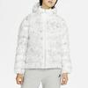 Nike Sportswear Warm Marble Pattern Hooded Down Jacket Winter Women Jacket White CZ1908-121