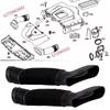 1 Pair Black Car Air Intake Hose Left Right Side Fit for Benz C300/C350/E350 2720903582 2720903682