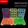 Waterproof Multi-Compartment Magnetic Fishing Lure Box - 4, 8, or 12 Compartments