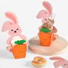 Paper Box Food Packaging Case Rabbit Hug Carrot Design Cookie Box Easter Candy Box  Gift Giving