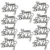 10/20pcs Happy Birthday Cake Topper Decoration DIY Acrylic Letter Birthday Party Supplies cake decorating tools