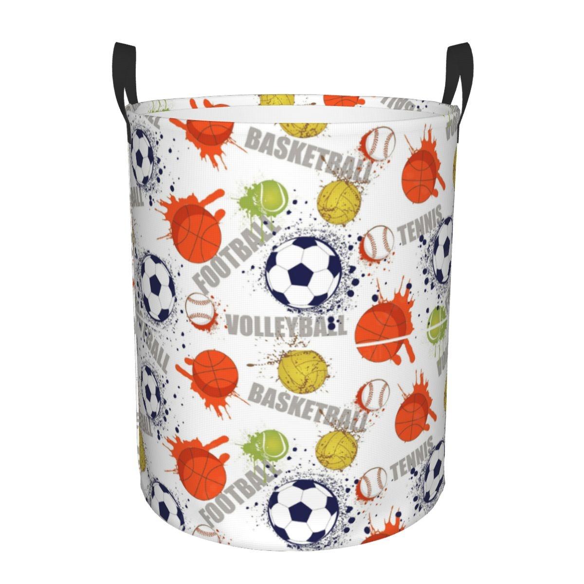 Корзина для белья Футбольная Большая корзина для хранения одежды Контейнер для игрушек Органайзер для детской комнаты Дома Ванной Комнаты Спальни S 4190₽
