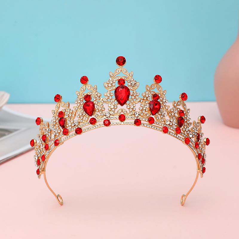 Children's Crystal Tiara Headband: Princess Crown Hair Accessory for Girls' Birthdays and Performances