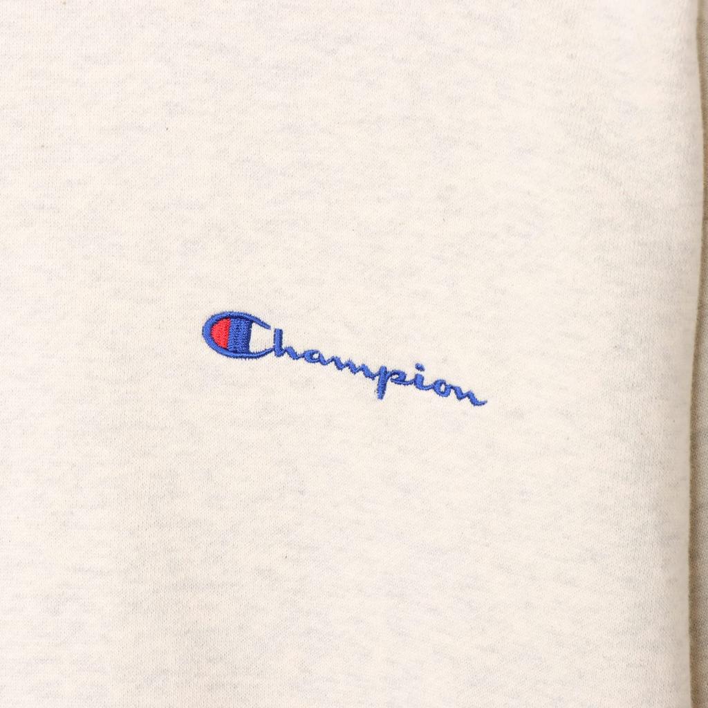 Hoodie Kids Long Sleeve Cotton COTTON USA Loose Fit Script Logo Crew Neck Sweatshirt Basic Oatmeal 140 [Champion] 100% CK-Y104