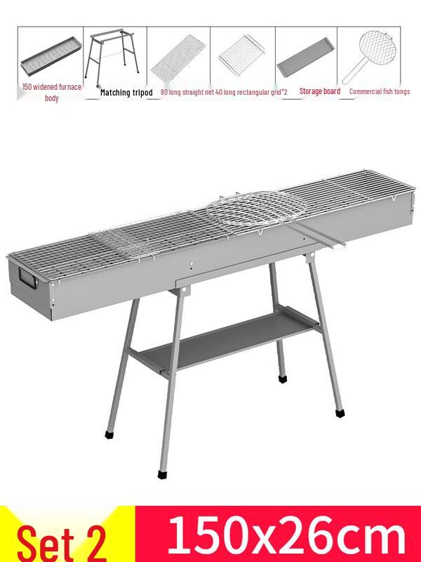Commercial Folding Charcoal BBQ Grill