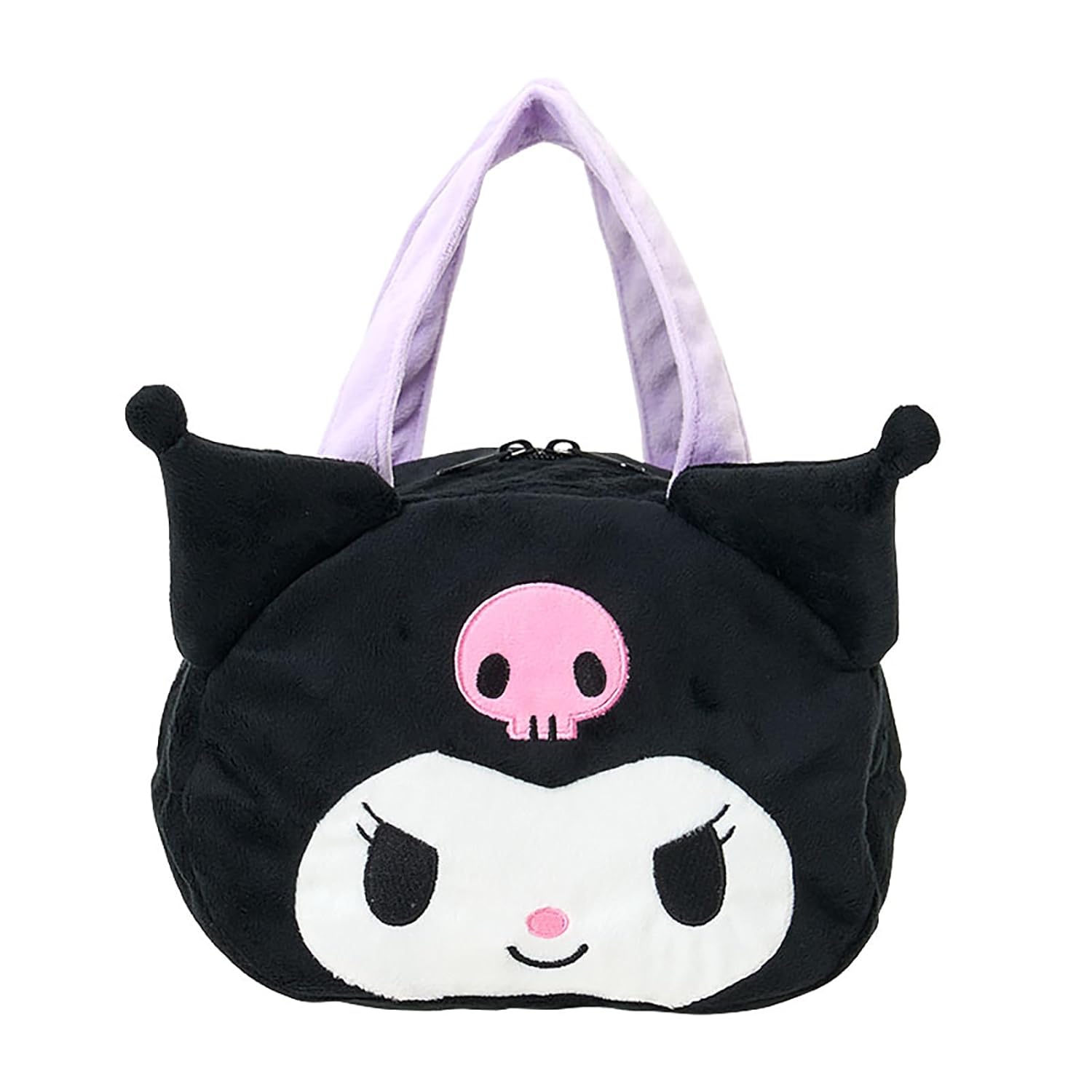 Sanrio Face-Shaped Insulated Lunch Bag Kuromi 646415