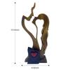 Par Resinpynt Valentinsdagspynt Kjærlighetsform Hjemmepynt Par Kyss Resin Dekorasjon Valentinsdagsgave