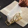 Stainless Steel Paper Dispenser Rack Stable Napkin Organizer  Table Decoration