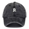 Vintage Washed Cotton Baseball Cap For Men Women Letter R Embroidery Unisex Soft Gorra Casquette Hip Hop Trucker Hats Streetwear