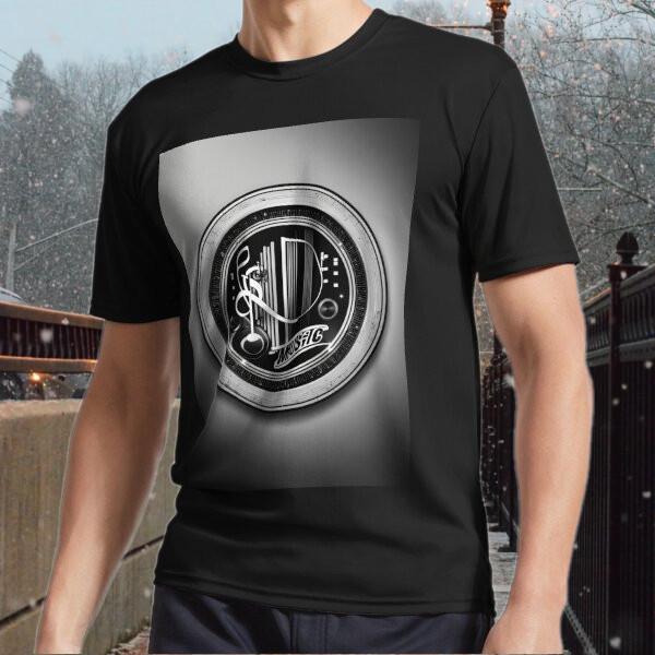 

New Black and white music logo Active Logo Men#039;s Tshirt funny size S to 5XL Unisex T-Shirt XXXXL