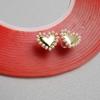 Heart Studs Earrings Creative Ear Accessory Heart Ear Studs Suitable for Teens and Youthful Fashion Lovers Present