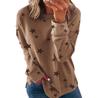 2025 Women's Loose Plus Size Long Sleeve Printed Hoodie - Autumn/Winter Fashion