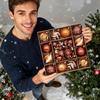 Weihnachtskugeln 46 Stück Braun Sortiert Bruchfest Baumkugeln Weihnachtsdekorationen Für Heimdeko Party Innen Außen Wand